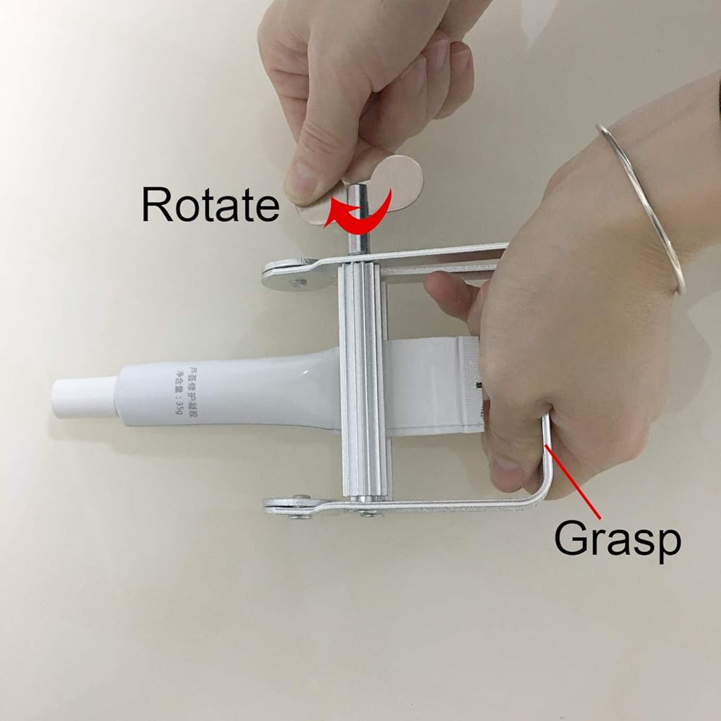HASTHIP® Metal Tube Squeezer Wringer Tube Roller for Hairdressing Hair Color Dye Hand Cream Toothpaste HASTHIP® Metal Tube Squeezer Wringer Tube Roller for Hairdressing Hair Color Dye Hand Cream Toothpaste